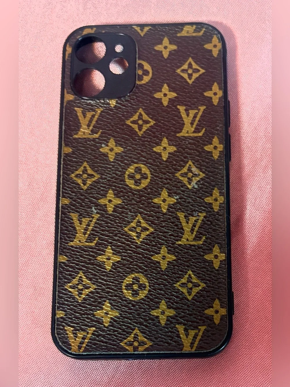 Louis Vuitton Brown & Gold Monogram Pattern Phone Case - iPhone 12 Mini